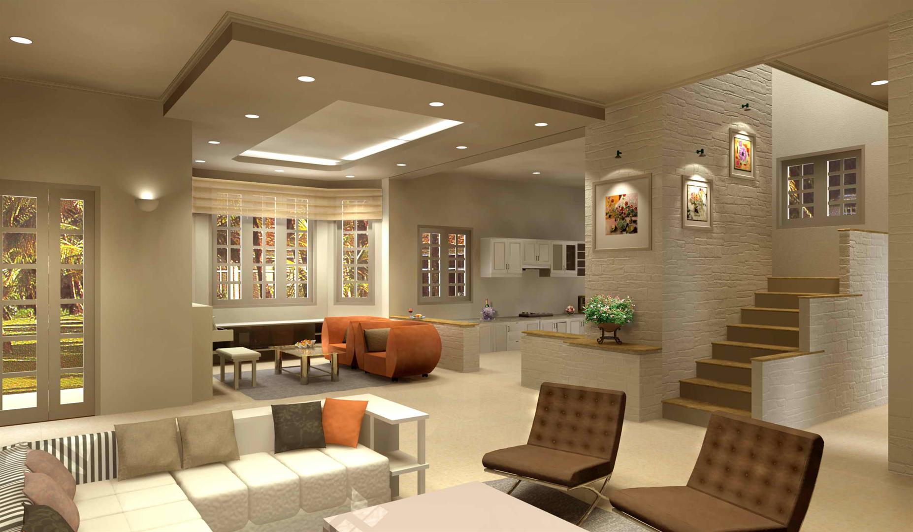 Đèn led giúp căn phòng khách thêm ấm cúng sang trọng hơn