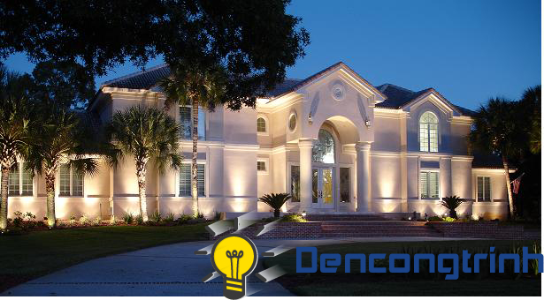 Không gian ngoại thất hoàn hảo với đèn chiếu sáng