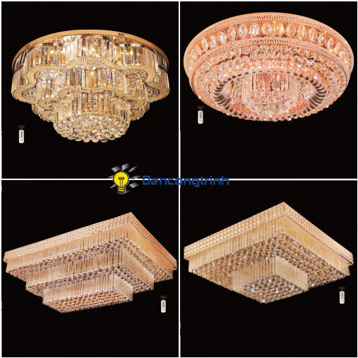Đèn mâm ốp trần pha lê – ưu và nhược điểm