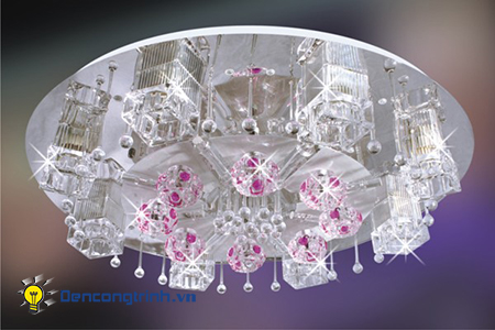 Ưu nhược điểm của đèn chùm hiện đại trang trí ốp trần