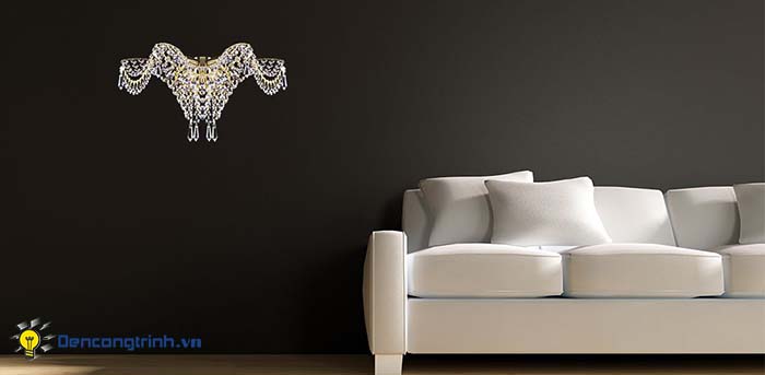 Những điều cần biết về đèn tường trang trí pha lê