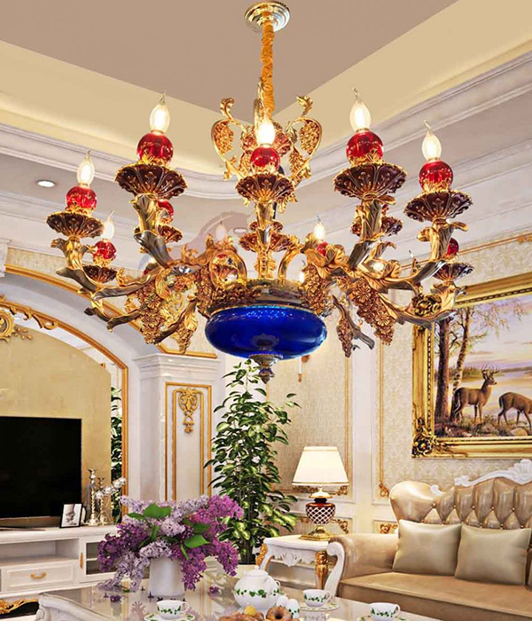 Các loại đèn trang trí phòng khách biệt thự