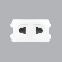 Ổ CẮM 2 CHẤU A6USV (VẶN VÍT)