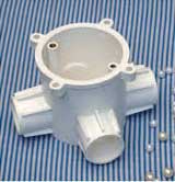 Hộp chia ngả cho ống luồn dây điện loại cao 2 đường D16 (E240/16/2D)