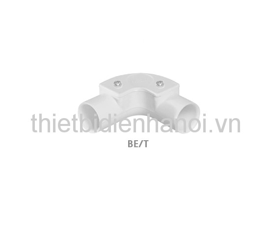 Phụ kiện ống luồn tròn PVC (Co nối chữ L có nắp) Comet D32mm (BE32/T)